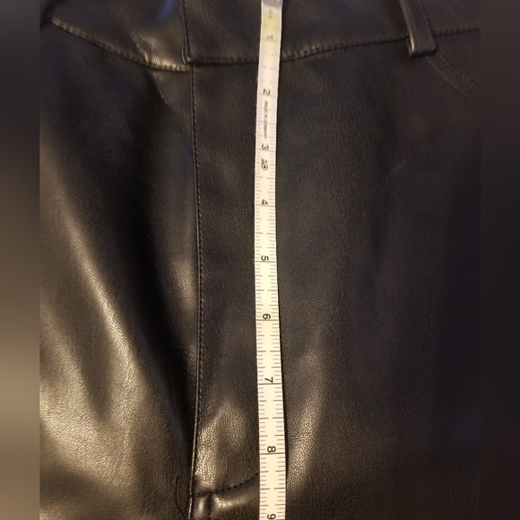 NWT LEAU Synder Vegan Leather Skinny Pants Color Black Size XXL - Picture 7 of 15